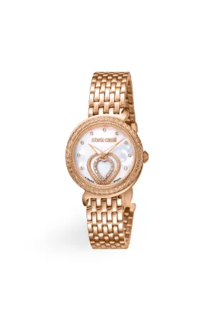 „Valentine's“ Uhr mit Stahlarmband