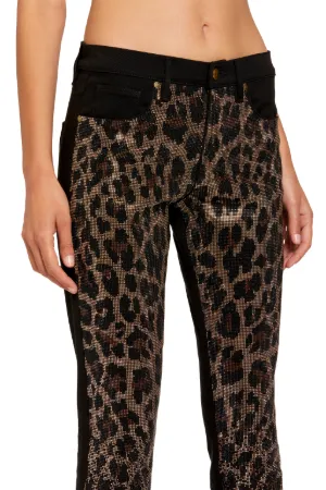 vaqueros con detalles de cristal y efecto de leopardo - Tienda Online  Oficial de Roberto Cavalli®