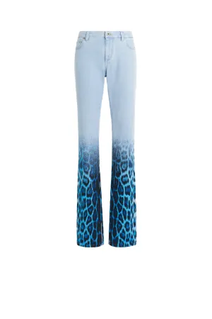 vaqueros con estampado Heritage Jaguar con efecto envejecido