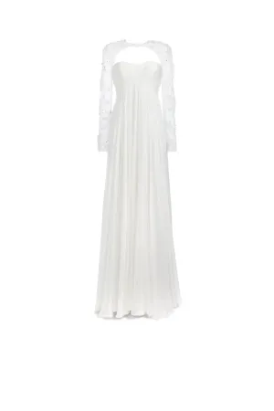 Verziertes Brautkleid mit Empire-Schnitt