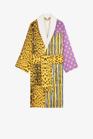 Vestaglia con stampe patchwork