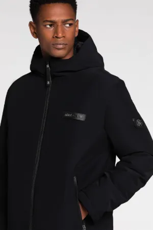 Veste à capuche à logo appliqué