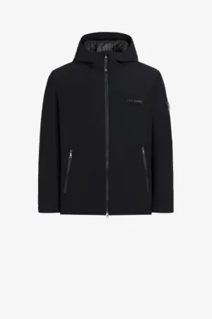 Veste à capuche à logo appliqué