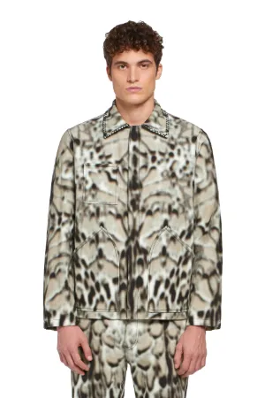 Veste-chemise à imprimé Lynx