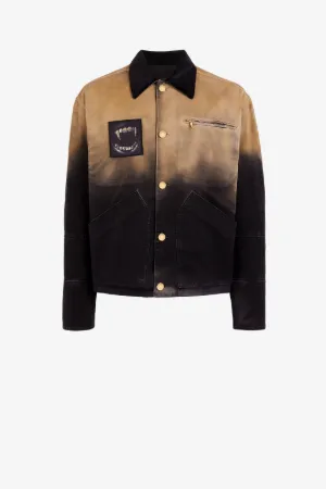 Veste en coton délavé à l'acide