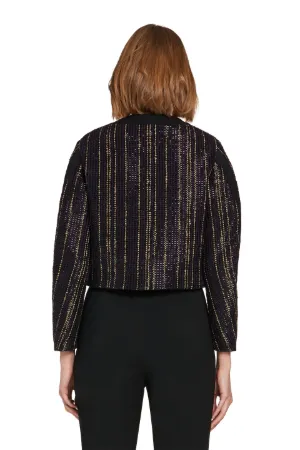 Veste en tweed à rayures