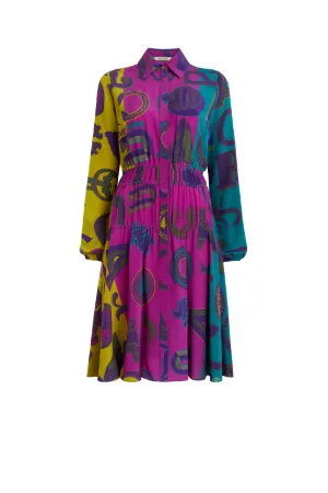 Vestido camisero estampado Cavalli Mania