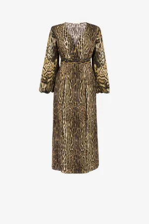 Vestido con estampado Ocelot