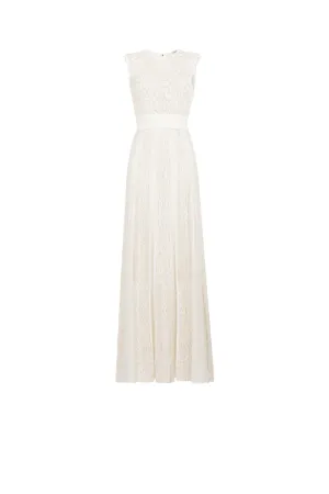 vestido con panel de encaje