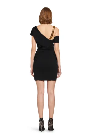 vestido con tira de cadena