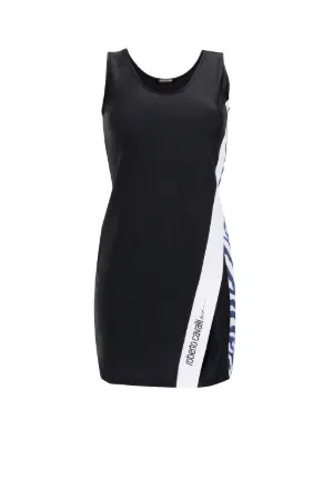 vestido corto sin mangas con logo