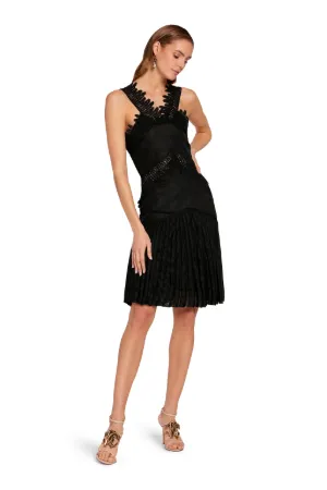 Vestido en jacquard de cebra