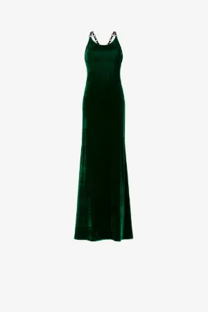 Vestido maxi de terciopelo