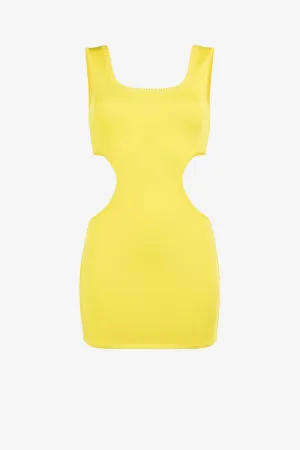 Vestido mini con aberturas