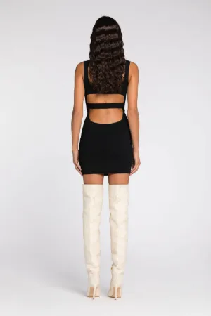 Vestido mini con aberturas