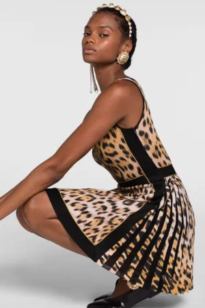 Vestido mini con estampado Jaguar