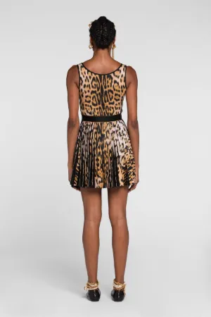 Vestido mini con estampado Jaguar