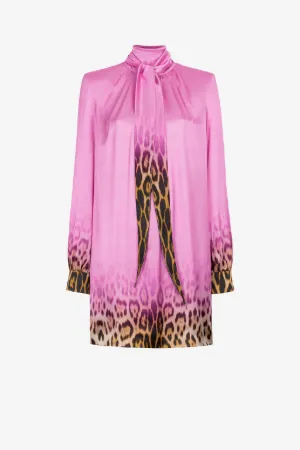 Vestido mini con estampado Jaguar