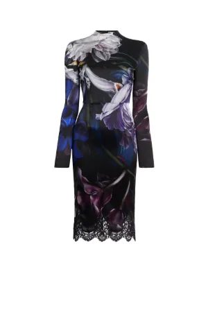 vestido stretch con estampado Marchito