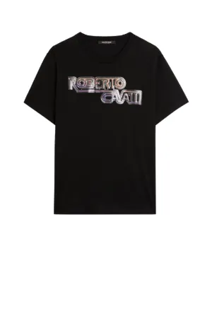 Vibrant Logo-Print Cotton T-Shirt 