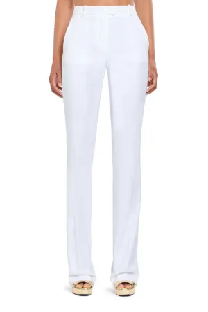 White Boot Leg Trousers
