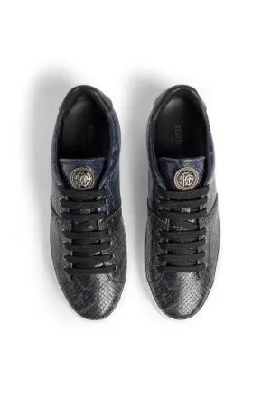 Zapatillas con efecto piel de serpiente RC Monogram - Tienda Online Oficial  de Roberto Cavalli®