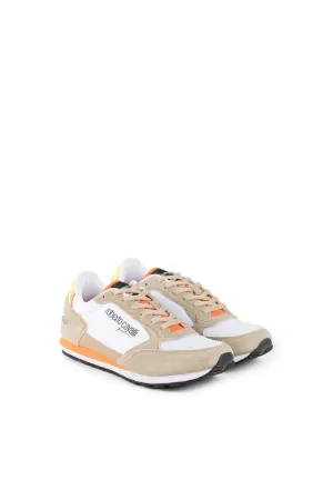 zapatillas con paneles y logo estampado