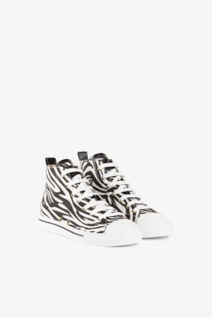 Zapatillas Hi-Top con estampado Zebra