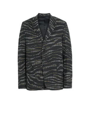 checkered print jacket