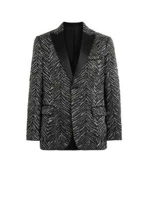 Zebra Chevron Blazer 