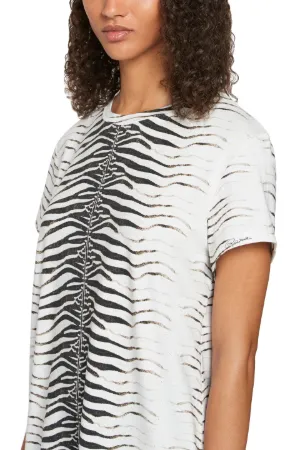 zebra t shirt dress