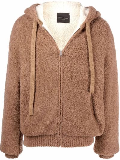 brown teddy hoodie