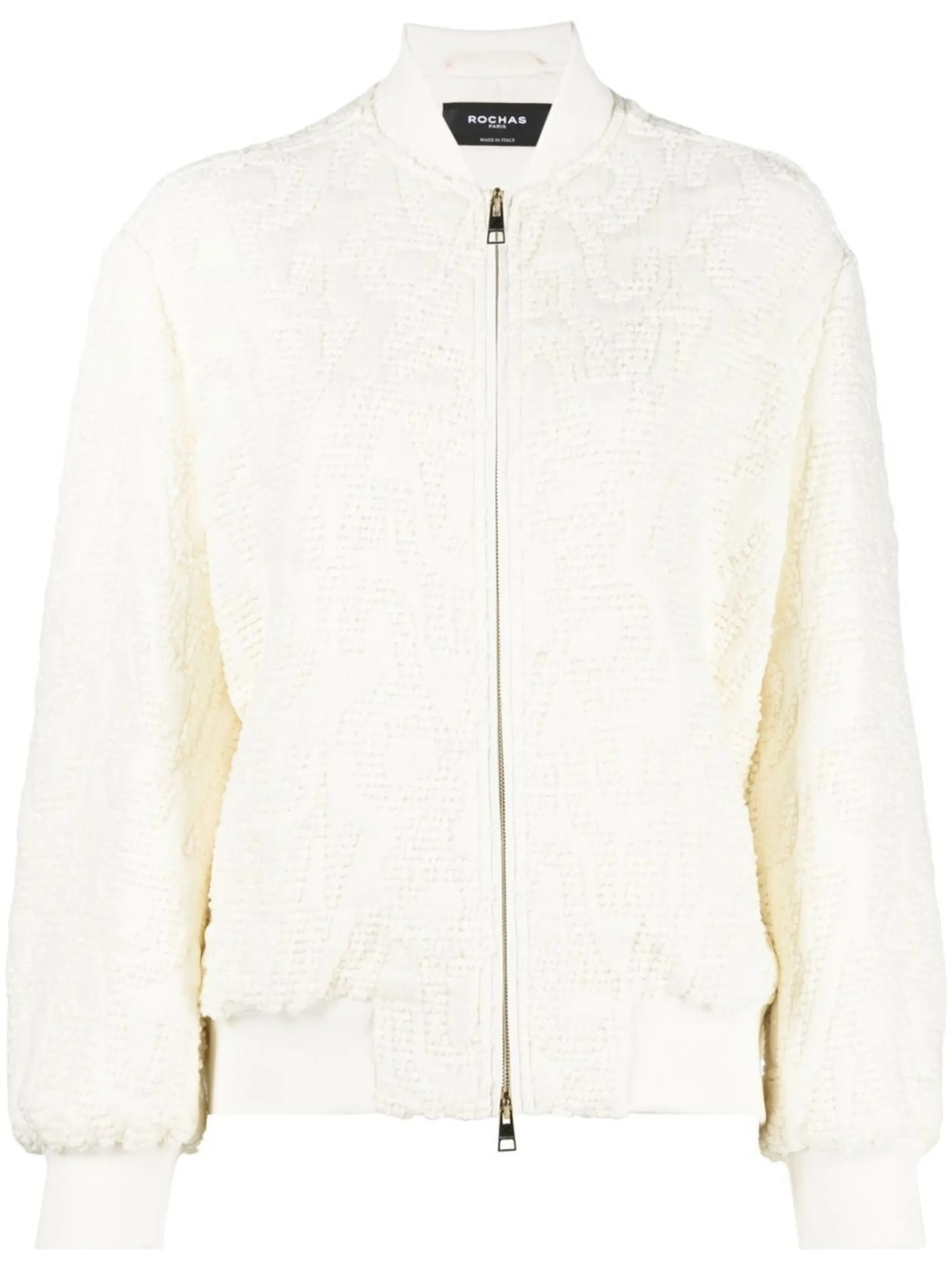 monogramjacquard bomber jacket Rochas