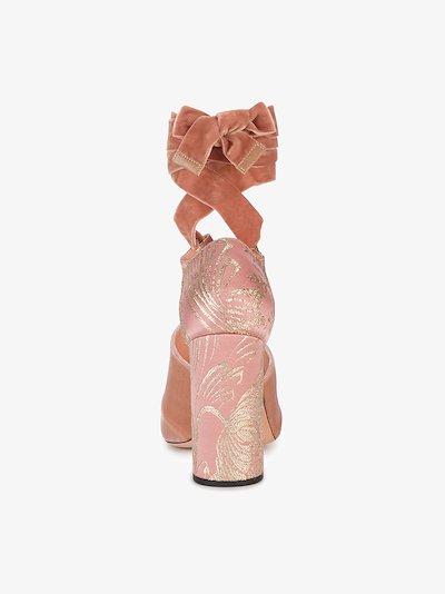pink tie sandals