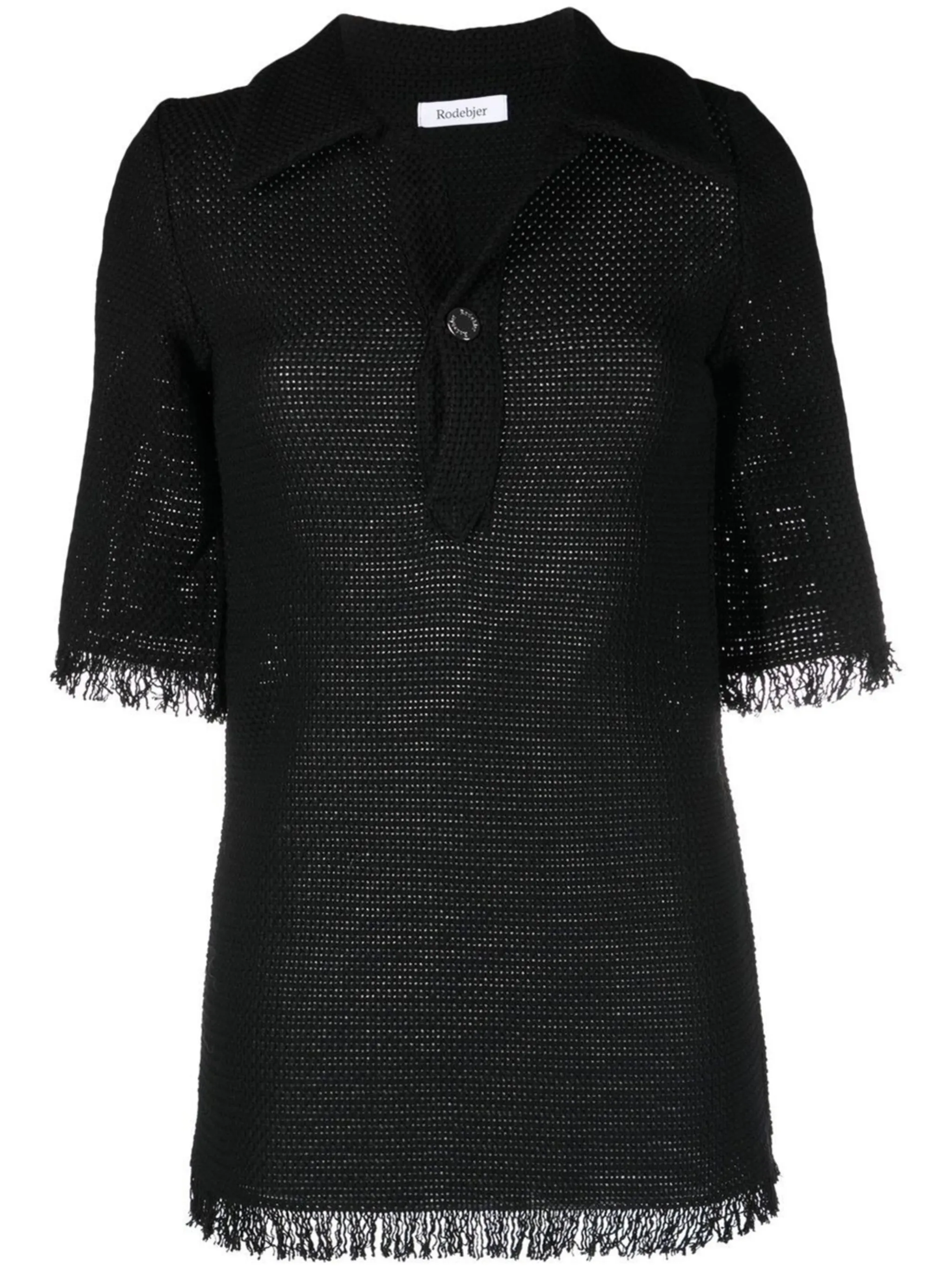 crochetknit polo shirt Rodebjer