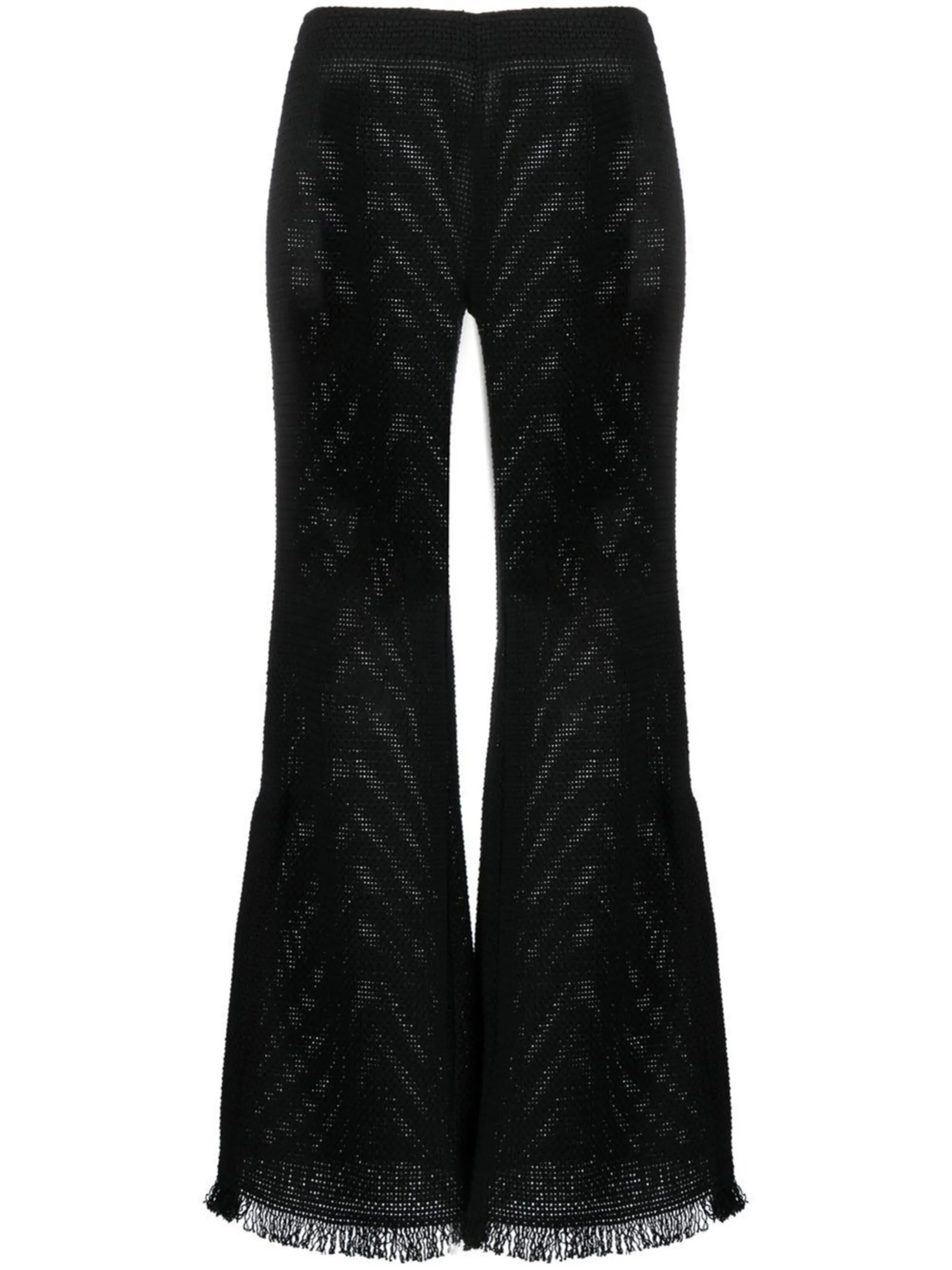 crochet knit wideleg trousers Rodebjer US