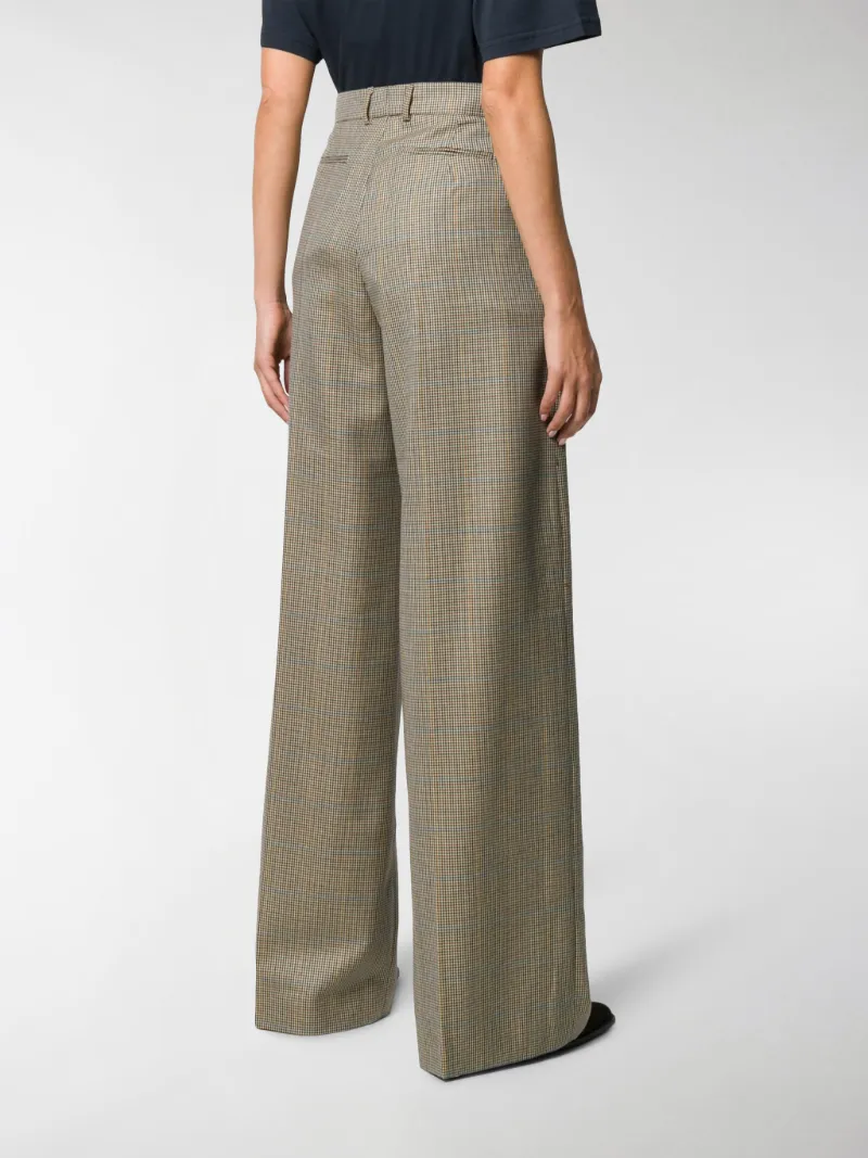 Dogtooth palazzo trousers Clearance