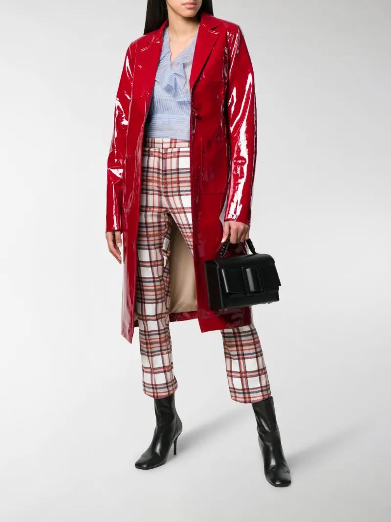 Trench Di Rosso Laccato Colore Rokh 8wvmn0N