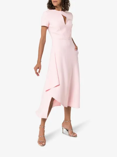 roland mouret pink dress