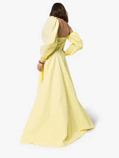 rosie assoulin yellow dress