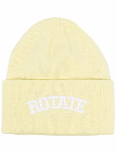 ROTATE Abbie logo-embroidered beanie 