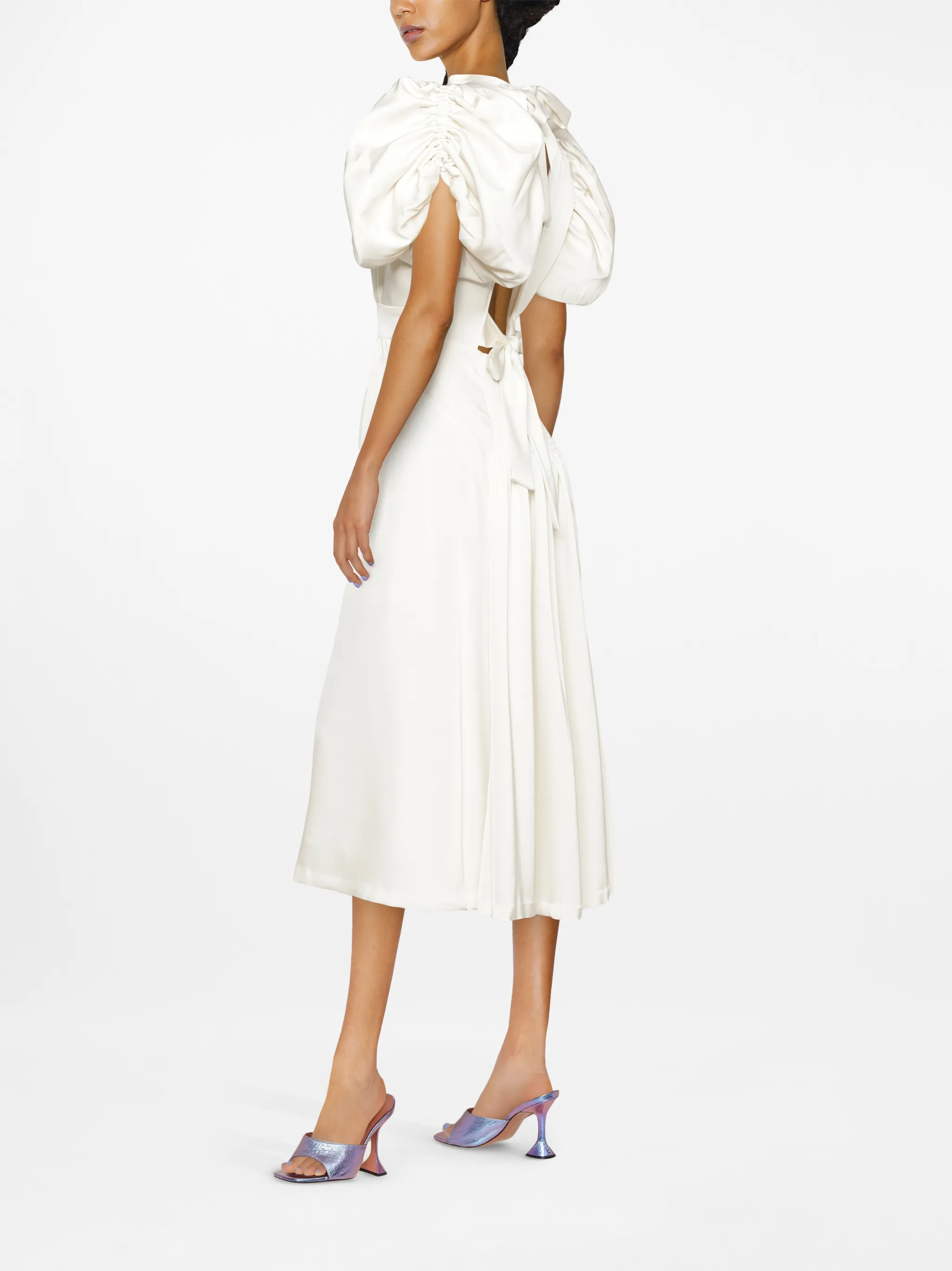 ROTATE BIRGER CHRISTENSEN Noon puff-sleeve midi dress | Eraldo.com FR