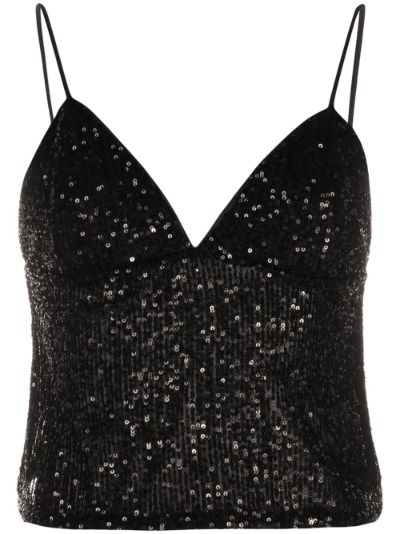 sequin embroidered top