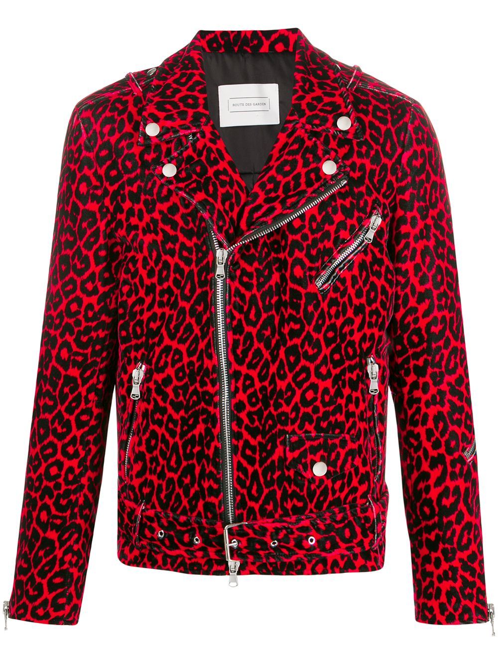 Red on sale leopard blazer