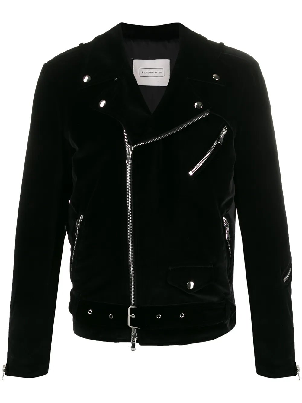 velvet biker jacket Route Des Garden Eraldo