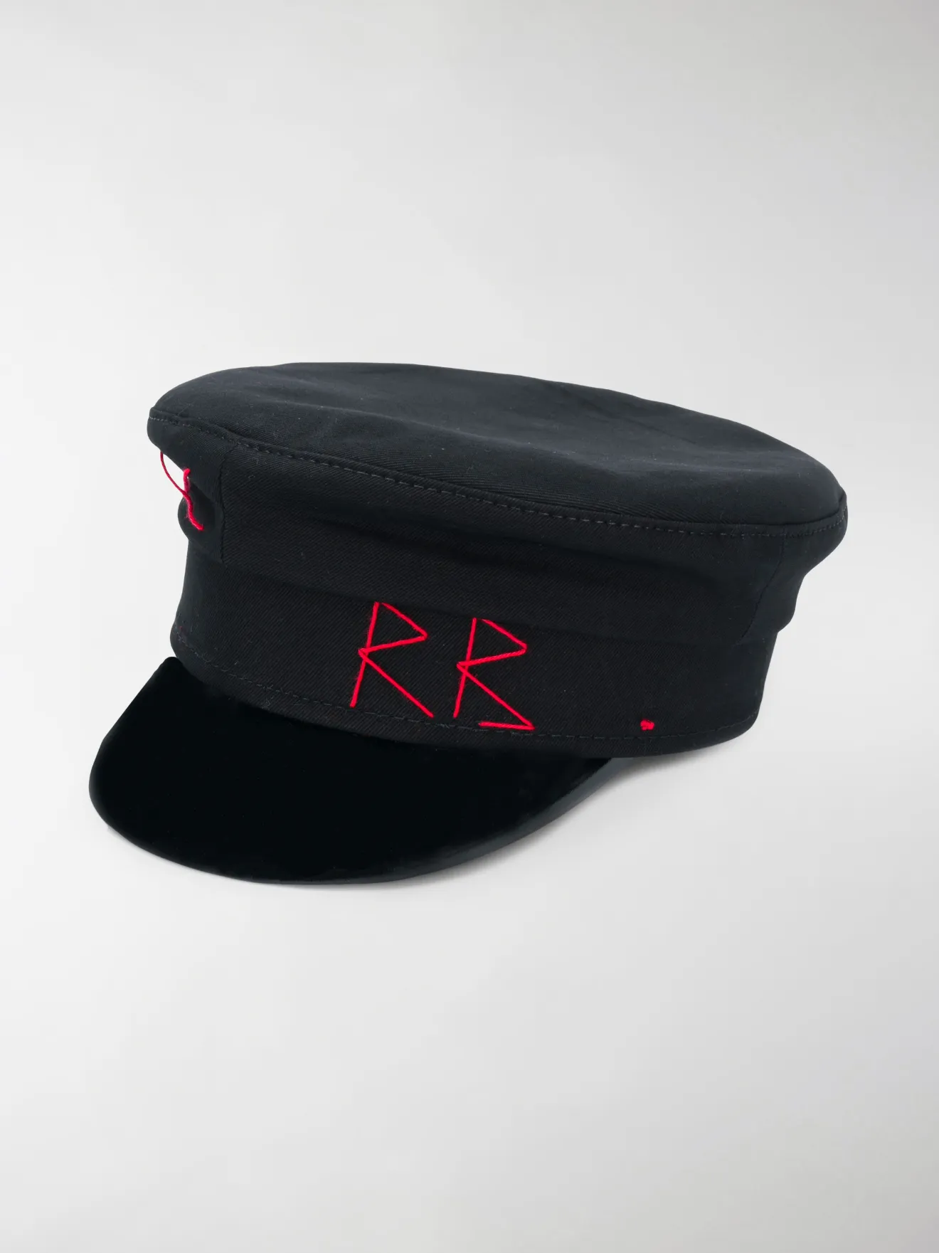 Ruslan Baginskiy Embroidered Logo Baker Boy Hat Black Modes