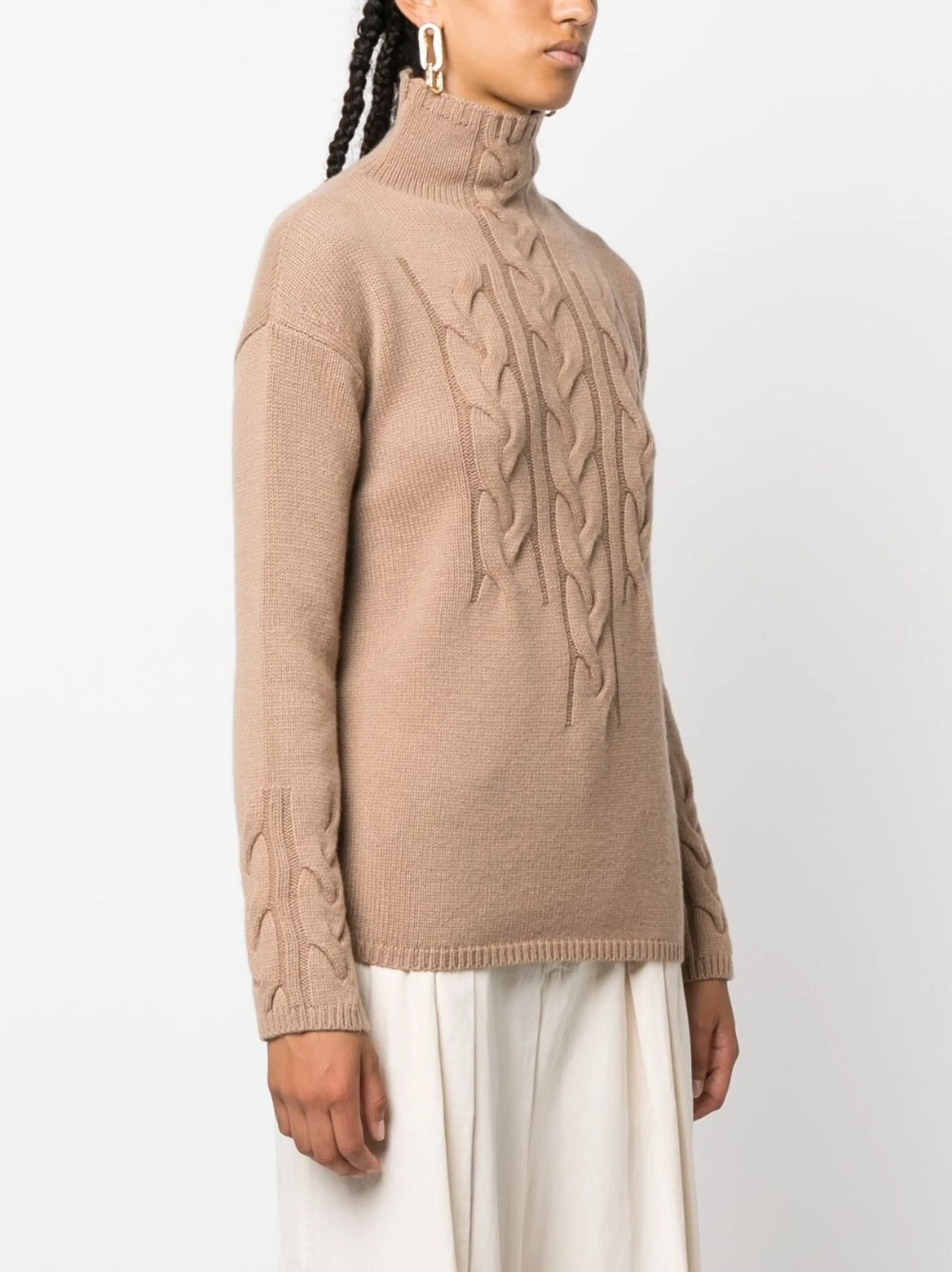 S Max Mara cable-knit high-neck jumper | Eraldo.com KW S Max Mara cable-knit high-neck jumper | Eraldo.com KW