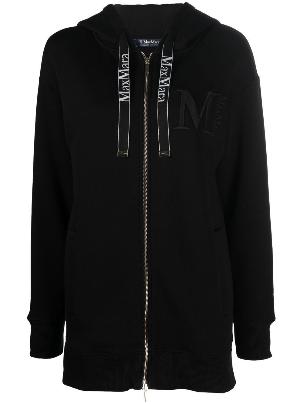 S Max Mara embroidered-logo drawstring hoodie | Eraldo.com US