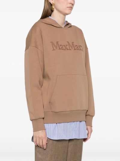 S Max Mara Sapore logo-embroidered cotton hoodie | Eraldo.com KW