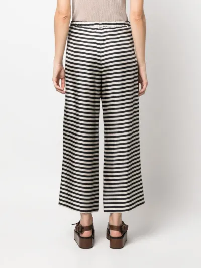 stripe-print silk trousers | 'S Max Mara | Eraldo.com